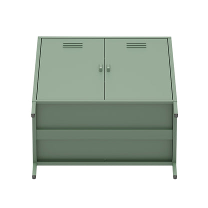 Manhattan Comfort 2-Piece Naomi Accent Cabinet and Storage Cabinet