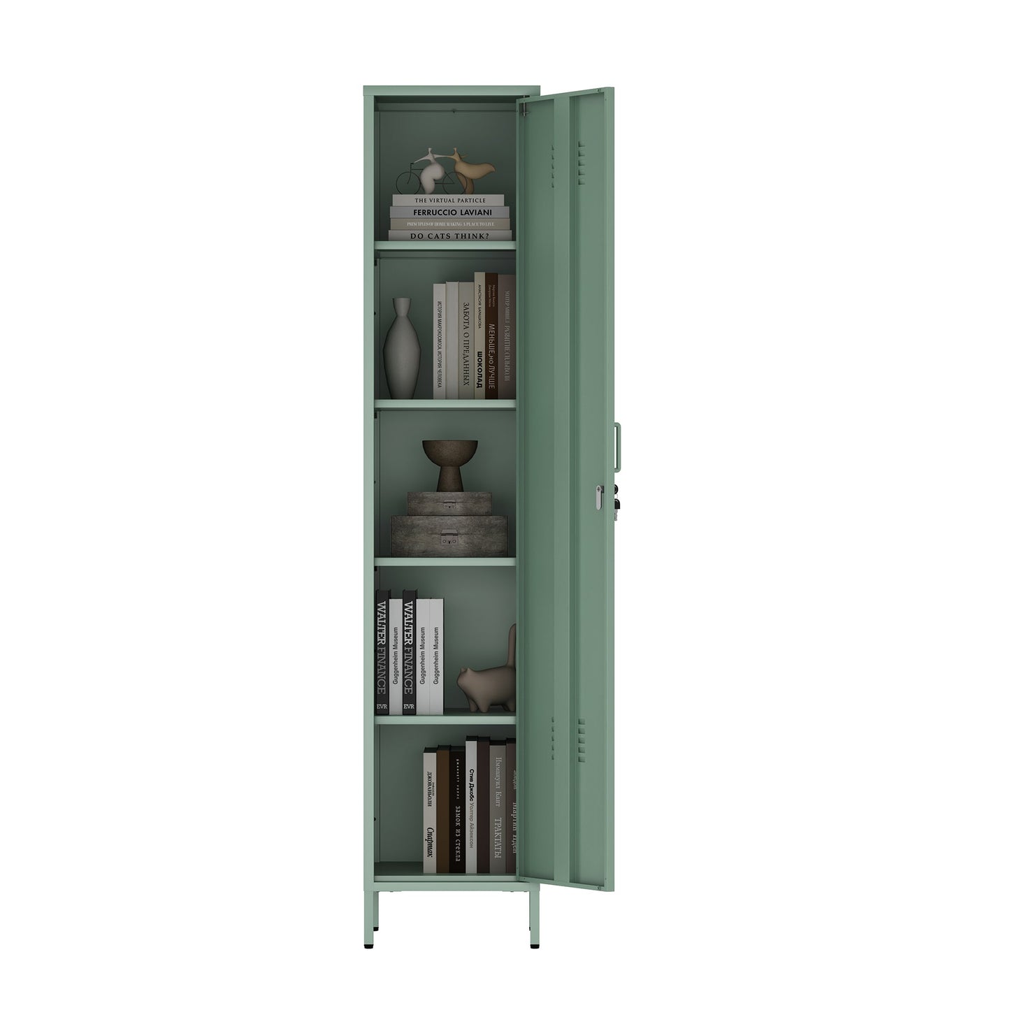 Manhattan Comfort 2-Piece Naomi Accent Cabinet and Storage Cabinet