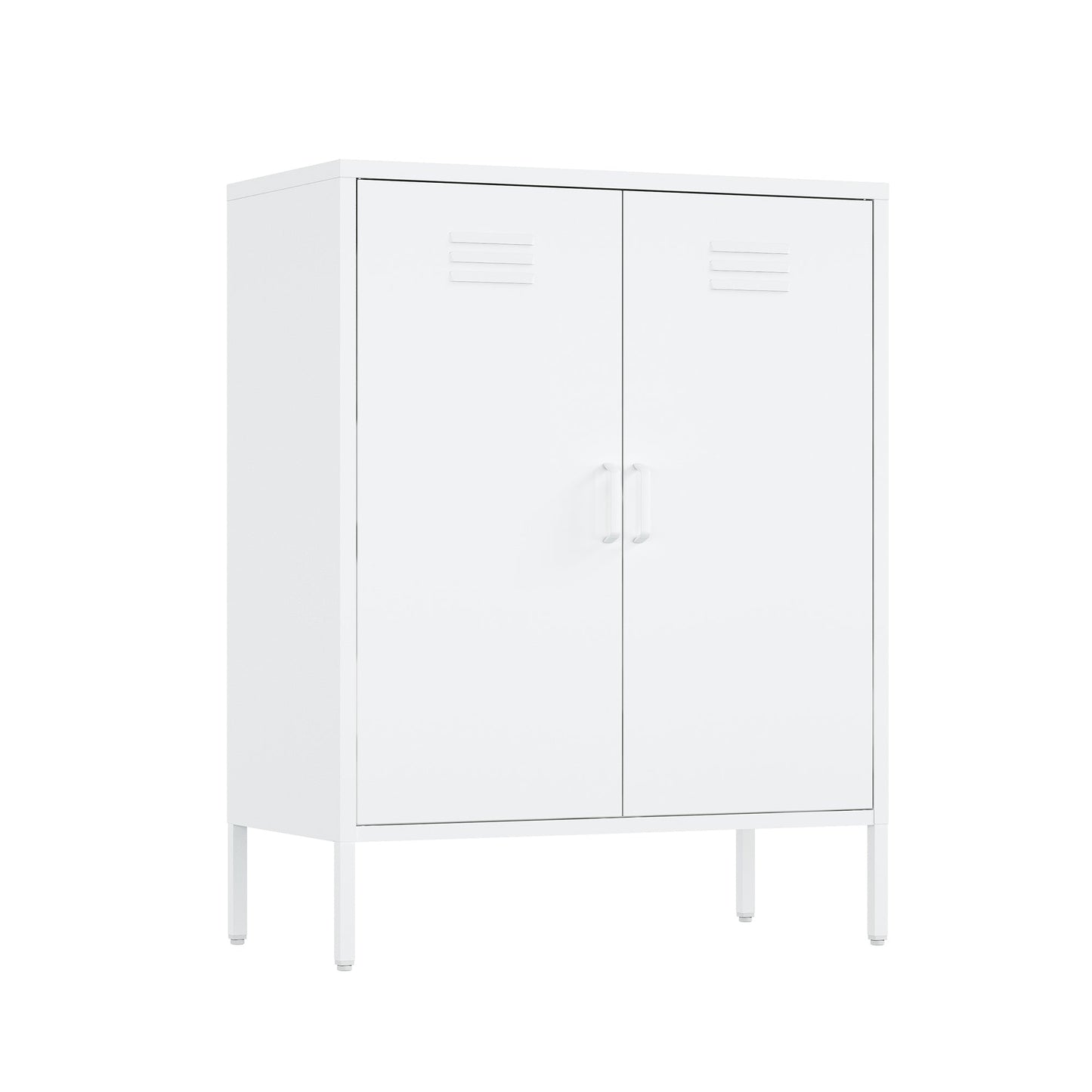 Manhattan Comfort 2-Piece Naomi Accent Cabinet and Storage Cabinet