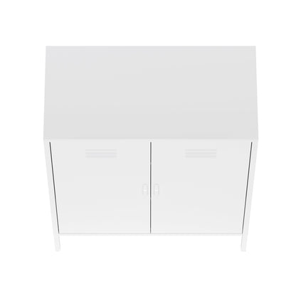 Manhattan Comfort 2-Piece Naomi Accent Cabinet and Storage Cabinet