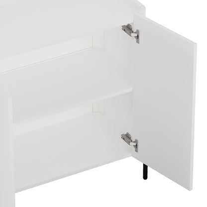 Manhattan Comfort 2-Piece Abbey Accent Cabinet and Bookcase