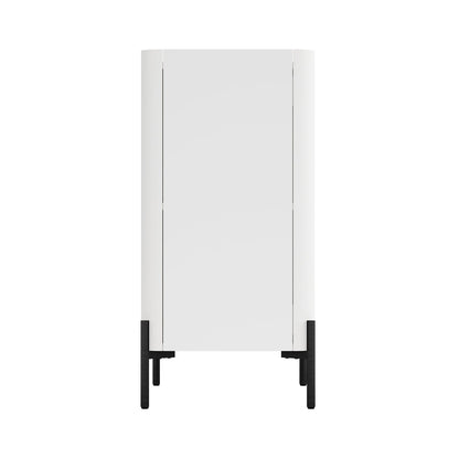 Manhattan Comfort 2-Piece Abbey Accent Cabinet and Bookcase