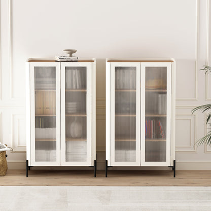 Manhattan Comfort Abbey Décor Cabinet - Set of 2
