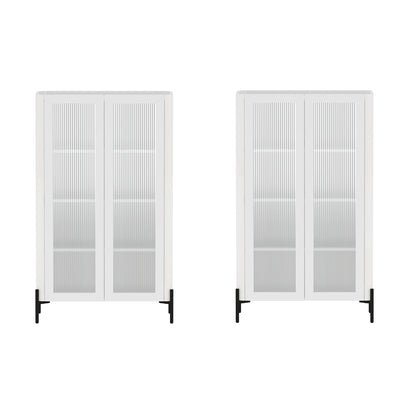 Manhattan Comfort Abbey Décor Cabinet - Set of 2