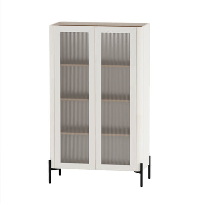 Manhattan Comfort 2-Piece Abbey Bookcase and Sideboard