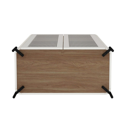 Manhattan Comfort 2-Piece Abbey Bookcase and Sideboard