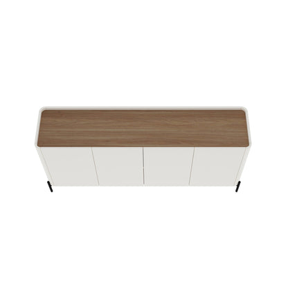 Manhattan Comfort 2-Piece Abbey Bookcase and Sideboard