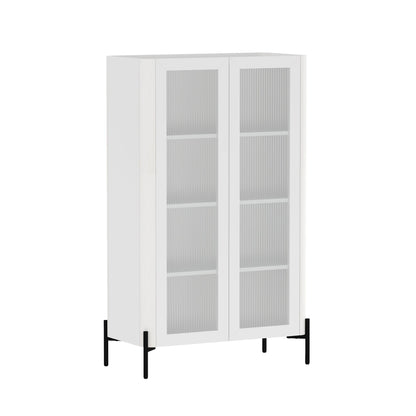 Manhattan Comfort 2-Piece Abbey Bookcase and Sideboard