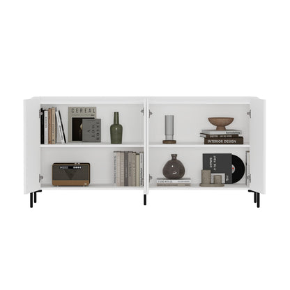 Manhattan Comfort 2-Piece Abbey Bookcase and Sideboard