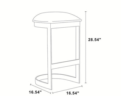 Manhattan Comfort Aura Bar Stool - Set of 2