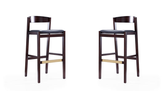 Manhattan Comfort Klismos Bar Stool - Set of 2