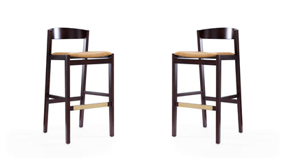 Manhattan Comfort Klismos Bar Stool - Set of 2
