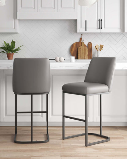 Manhattan Comfort Serena Barstool - Set of 2