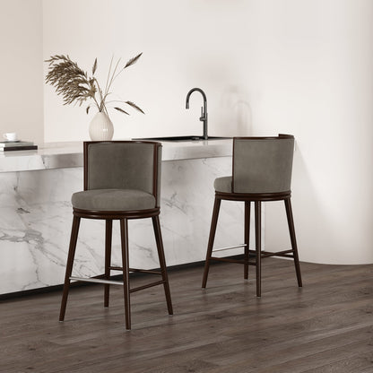 Manhattan Comfort Evalyn Barstool - Set of 2