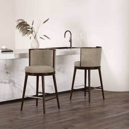 Manhattan Comfort Evalyn Barstool - Set of 2