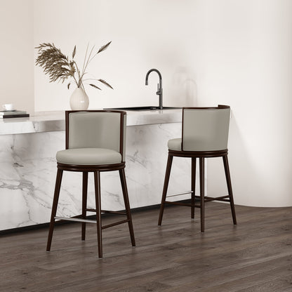 Manhattan Comfort Evalyn Barstool - Set of 2