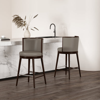Manhattan Comfort Evalyn Barstool - Set of 2