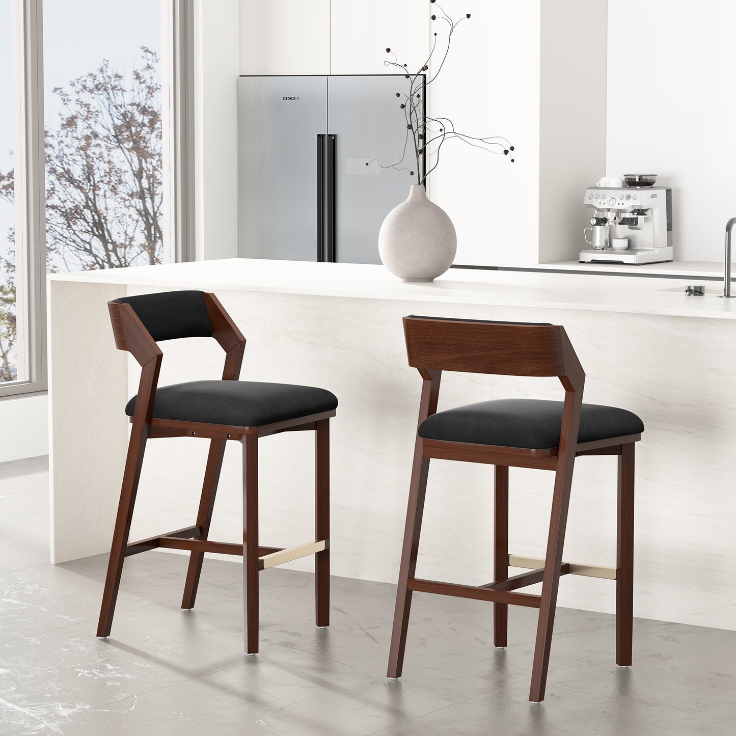 Manhattan Comfort Patricia Barstool - Set of 2