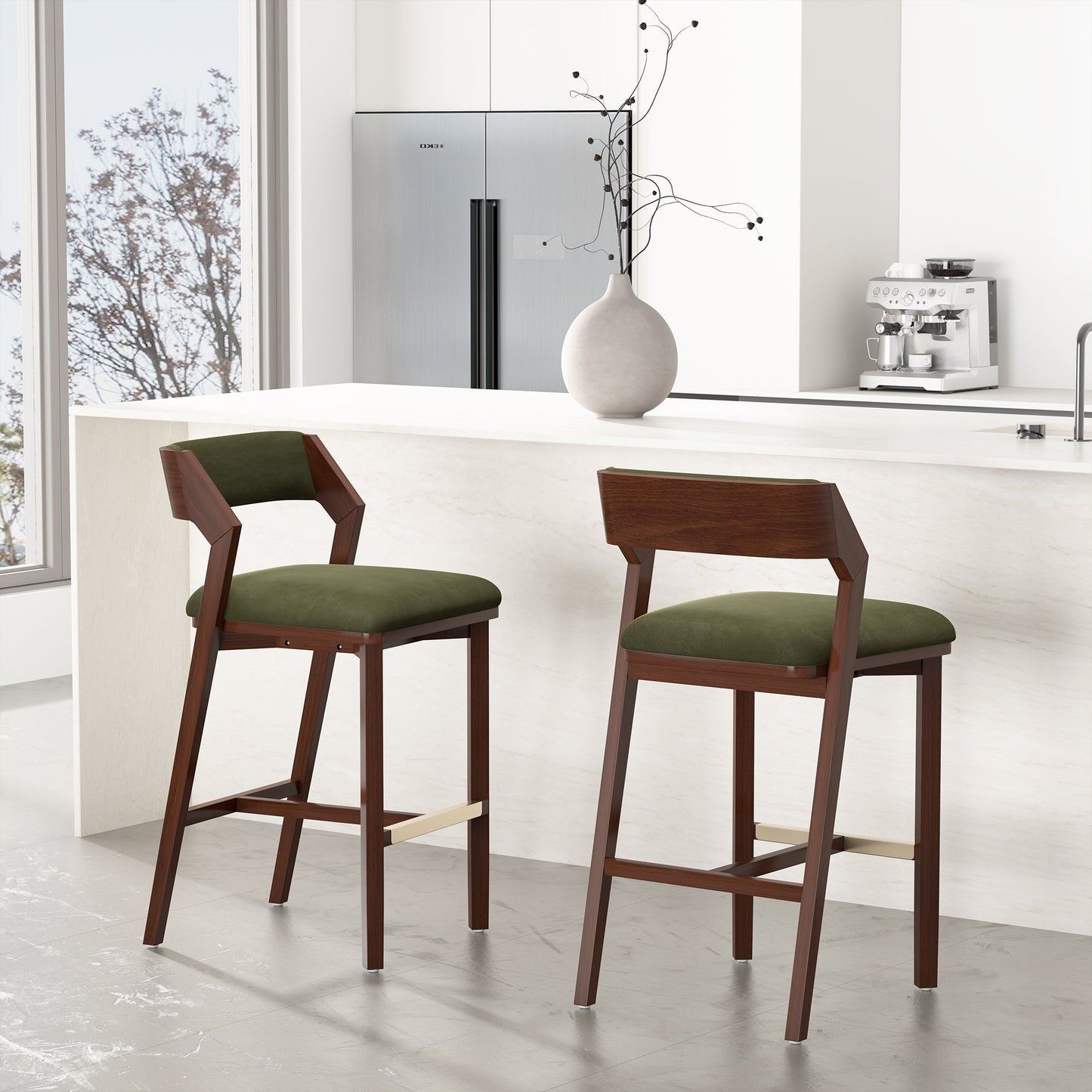 Manhattan Comfort Patricia Barstool - Set of 2