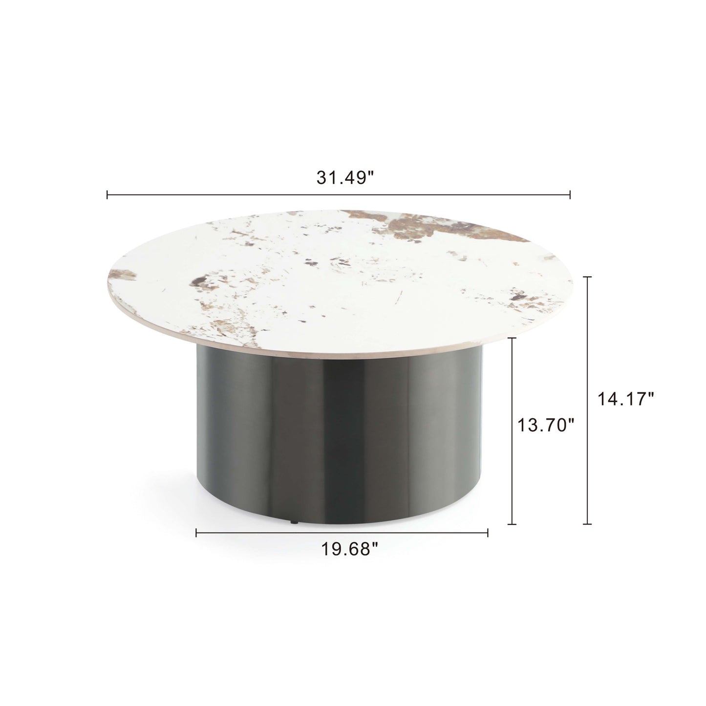 Manhattan Comfort 2-Piece Alondra Coffee and End Table