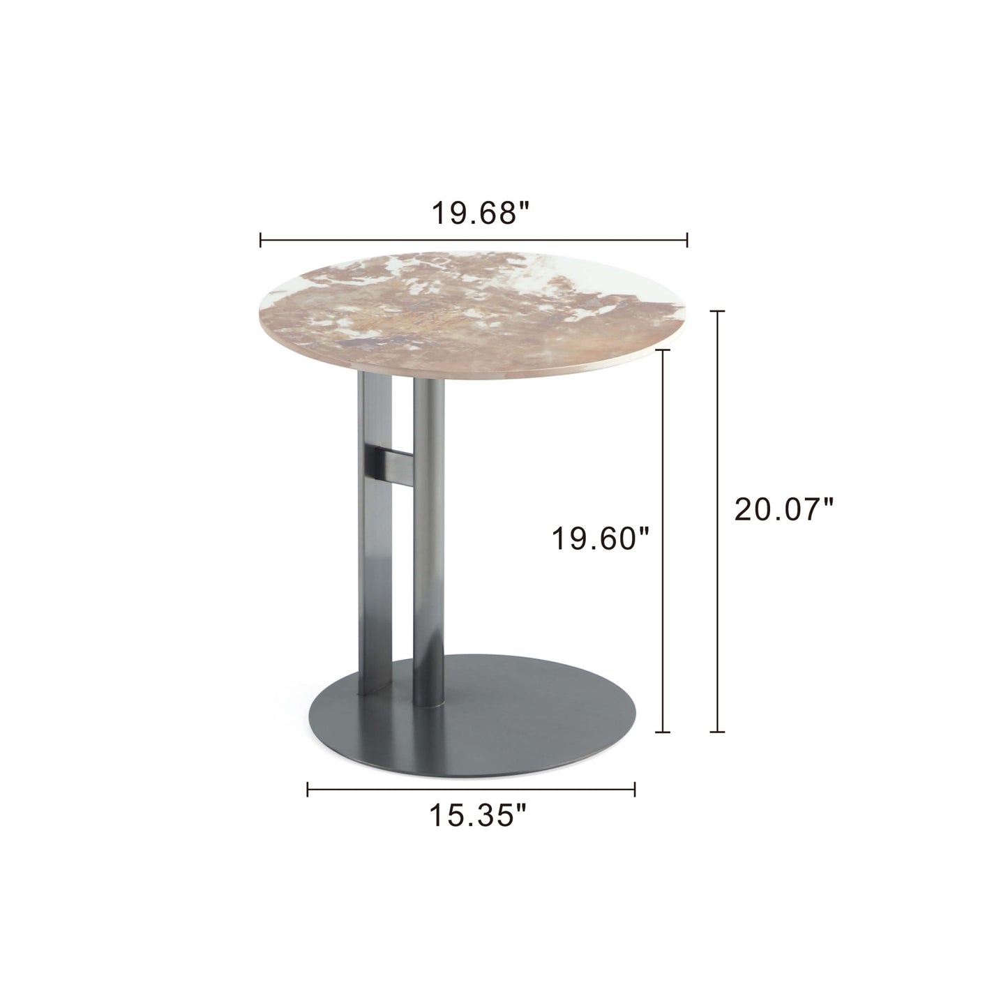 Manhattan Comfort 2-Piece Alondra Coffee and End Table