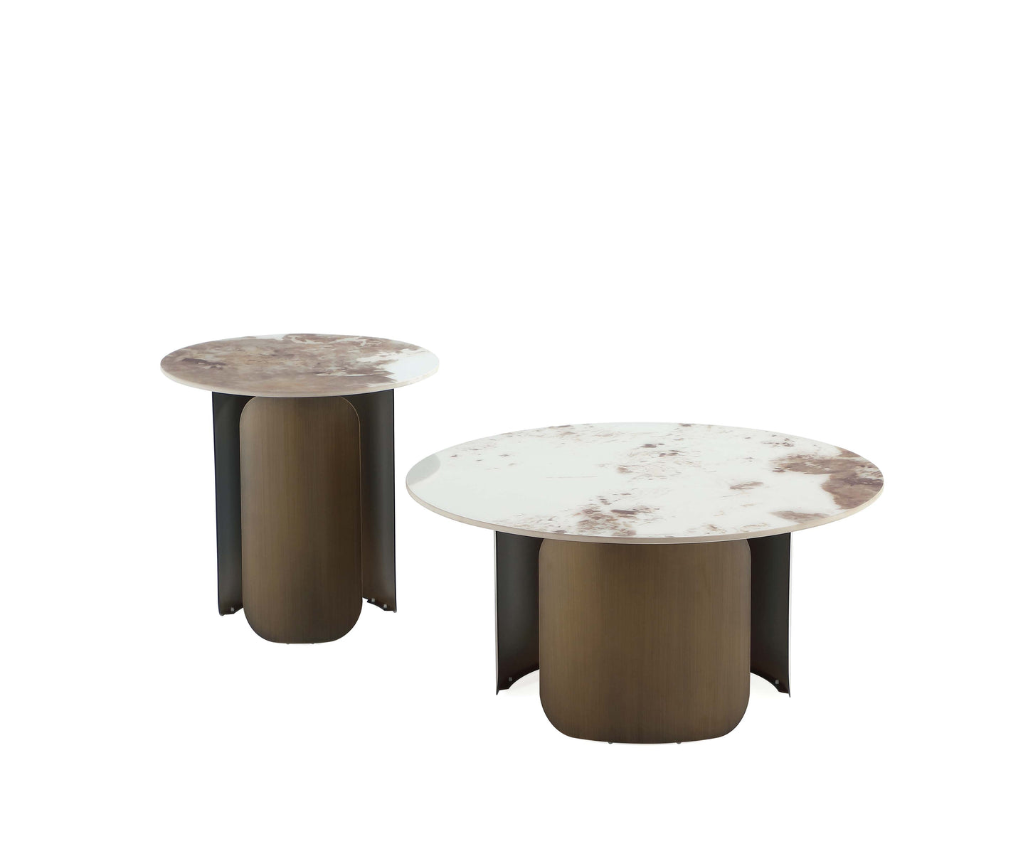 Manhattan Comfort 2-Piece Monica Coffee and End Table