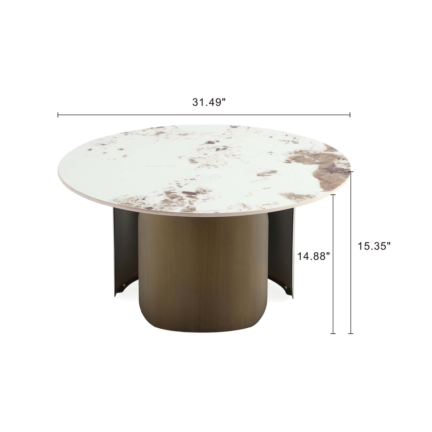 Manhattan Comfort 2-Piece Monica Coffee and End Table