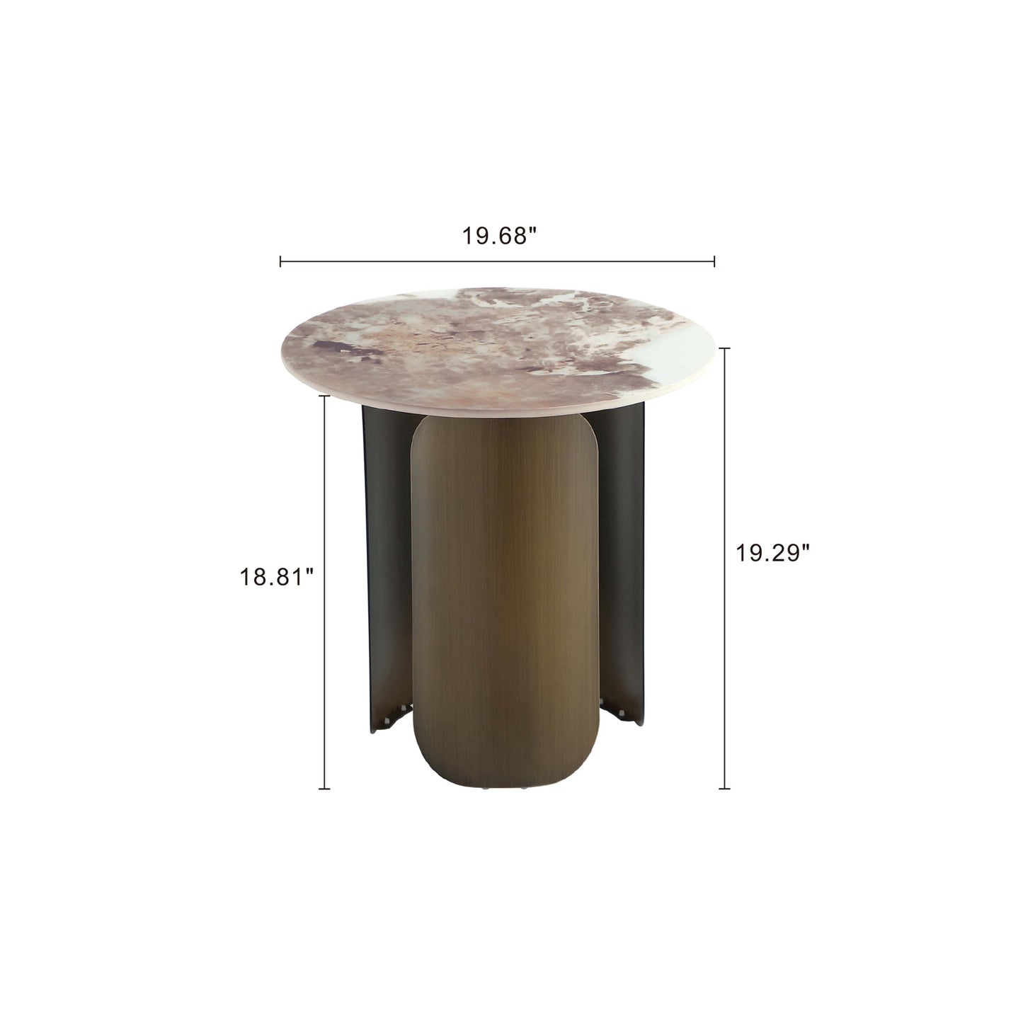 Manhattan Comfort 2-Piece Monica Coffee and End Table