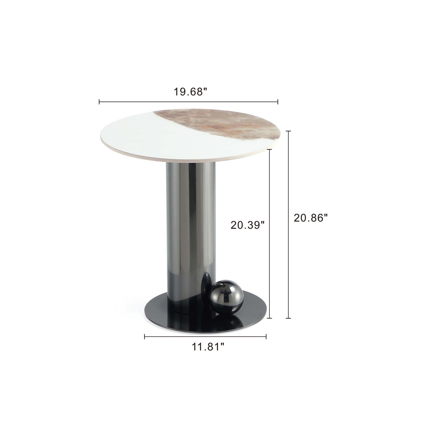 Manhattan Comfort 2-Piece Laurel Coffee and End Table