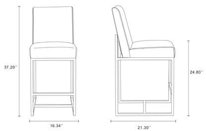 Manhattan Comfort Element Counter Stool  - Set of 2