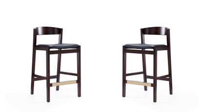 Manhattan Comfort Klismos Counter Stool  - Set of 2