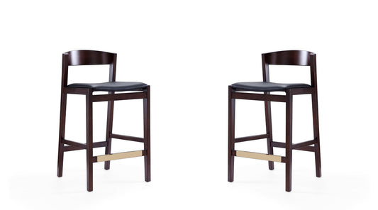 Manhattan Comfort Klismos Counter Stool  - Set of 2