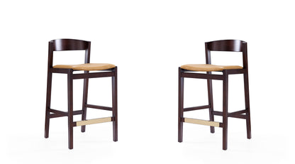 Manhattan Comfort Klismos Counter Stool  - Set of 2