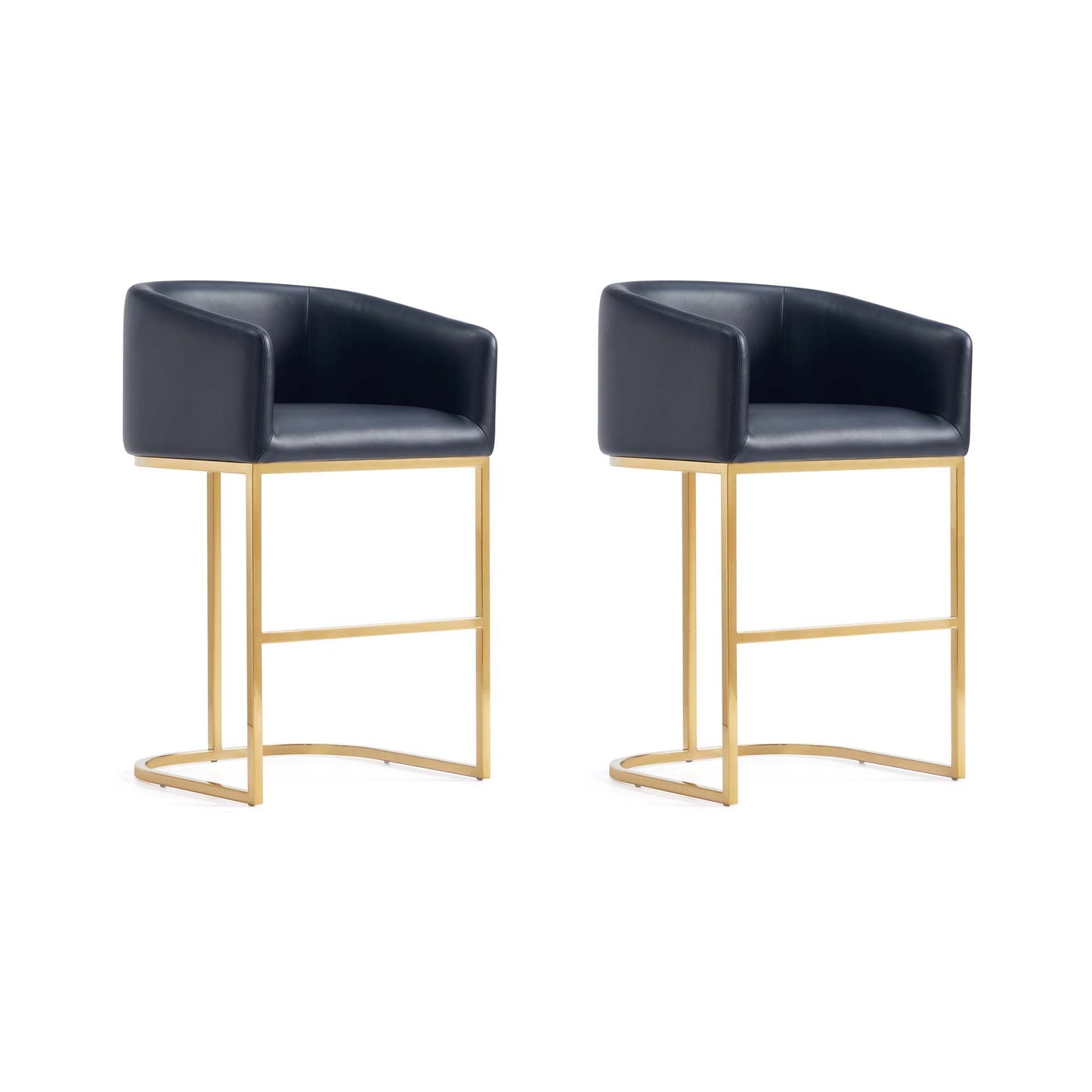 Manhattan Comfort Louvre Counter Stool  - Set of 2