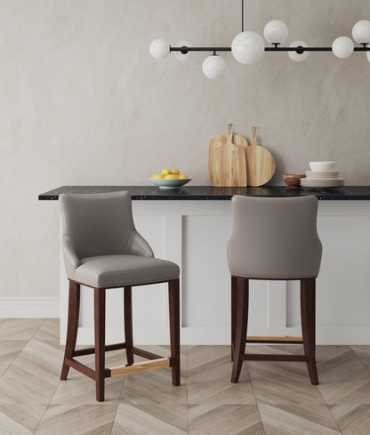 Manhattan Comfort Shubert Counter Stool  - Set of 2