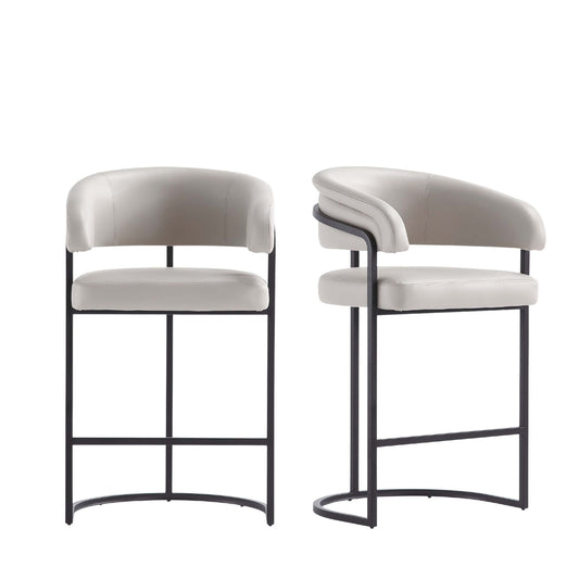 Manhattan Comfort Augusta Counter Stool  - Set of 2