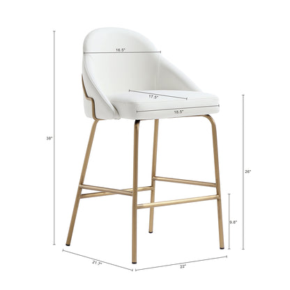 Manhattan Comfort Gracie Counter Stool  - Set of 2