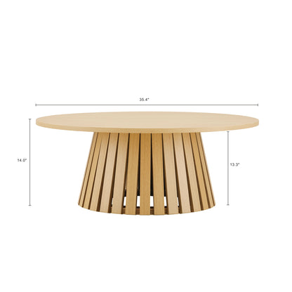 Manhattan Comfort 2-Piece Layla Coffee and End Table