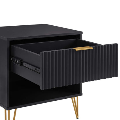 Manhattan Comfort 2-Piece DUMBO Nightstand and Dresser