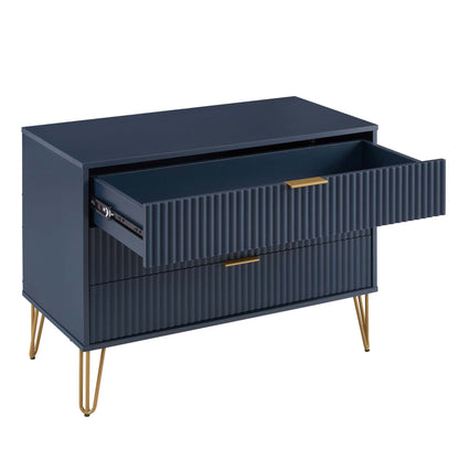 Manhattan Comfort 2-Piece DUMBO Nightstand and Dresser