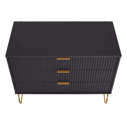 Manhattan Comfort 2-Piece DUMBO Nightstand and Dresser