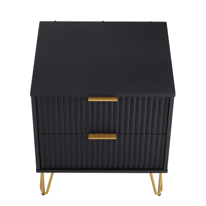 Manhattan Comfort 2-Piece DUMBO Nightstand and Dresser
