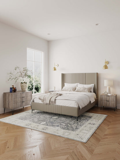 Manhattan Comfort 2-Piece DUMBO Nightstand and Dresser