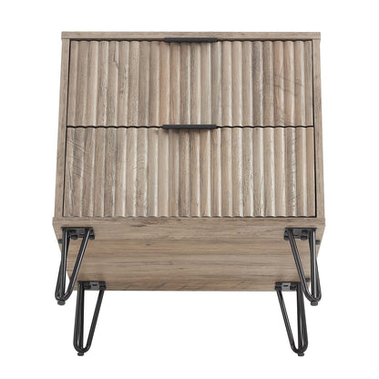 Manhattan Comfort 2-Piece DUMBO Nightstand and Dresser