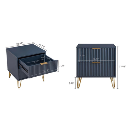Manhattan Comfort 2-Piece DUMBO Nightstand and Dresser