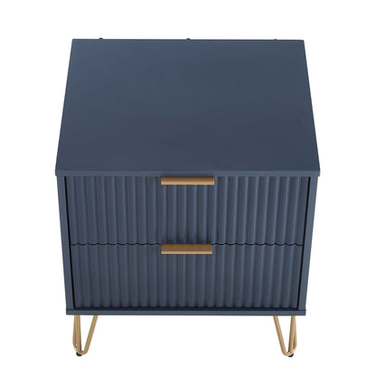 Manhattan Comfort 2-Piece DUMBO Nightstand and Dresser