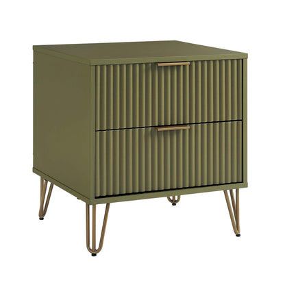 Manhattan Comfort 2-Piece DUMBO Nightstand and Dresser