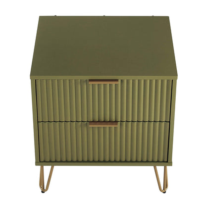 Manhattan Comfort 2-Piece DUMBO Nightstand and Dresser