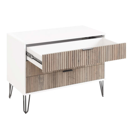 Manhattan Comfort 2-Piece DUMBO Nightstand and Dresser