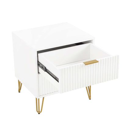 Manhattan Comfort 2-Piece DUMBO Nightstand and Dresser